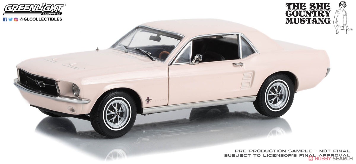 1967 Ford Mustang Coupe She Country Special Bill Goodro Ford, Denver, Colorado Bermuda Sand (ミニカー) 商品画像1