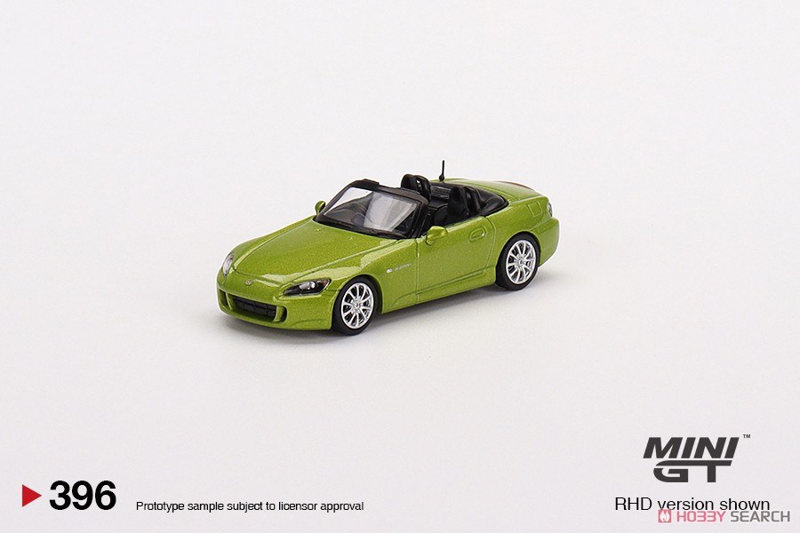 Honda S2000 (AP2) ライムグリーンメタリック (右ハンドル) (ミニカー) 商品画像1