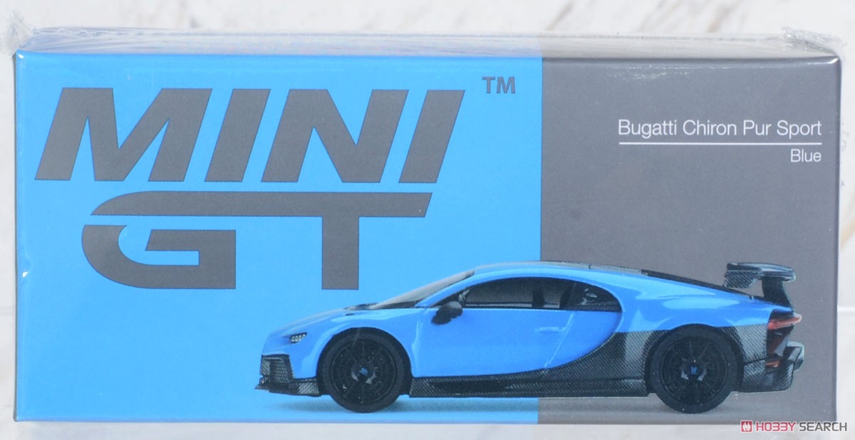 Bugatti Chiron Pur Sport Blue (LHD) (Diecast Car) Package1