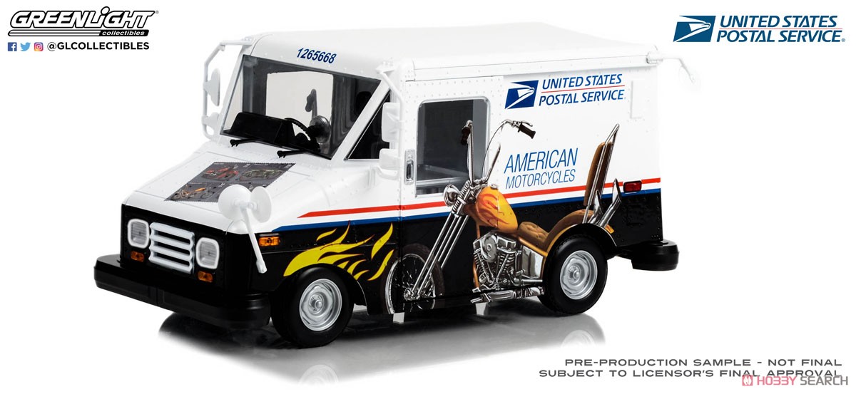 USPS Long-Life Postal Delivery Vehicle American Motorcycles Collectible Stamps LLV (ミニカー) 商品画像1