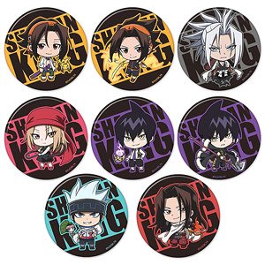Shaman King Trading Can Badge (Set of 8) (Anime Toy)