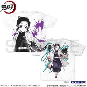 Demon Slayer: Kimetsu no Yaiba Shinobu Kocho Double Sided Full Graphic T-Shirt M (Anime Toy)
