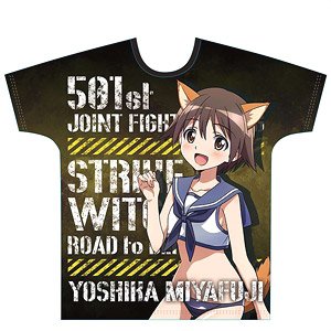 第501統合戦闘航空団 ストライクウィッチーズ ROAD to BERLIN フルグラフィックTシャツ [宮藤芳佳] (キャラクターグッズ)