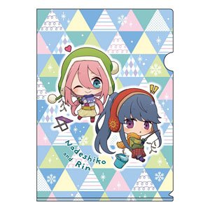 Laid-Back Camp Chibittsu! Clear File Wakasagi Fishing (Anime Toy)