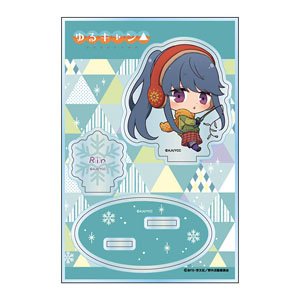 Laid-Back Camp Chibittsu! Acrylic Stand Jr. Rin/Wakasagi Fishing (Anime Toy)