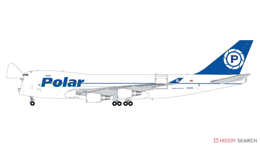 747-400F ポーラーエアカーゴ N450PA 開閉選択式 (完成品飛行機) その他の画像1