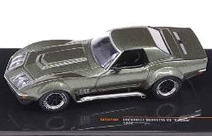 シボレー コルベット C3 カスタム 1972 メタリックグリーン (ミニカー)
