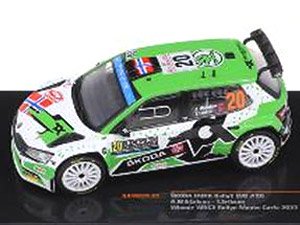 シュコダ ファビア Rally2 EVO 2022年モンテカルロラリー WRC2 優勝 #20 A.Mikkelsen/T.Eriksen (ミニカー)