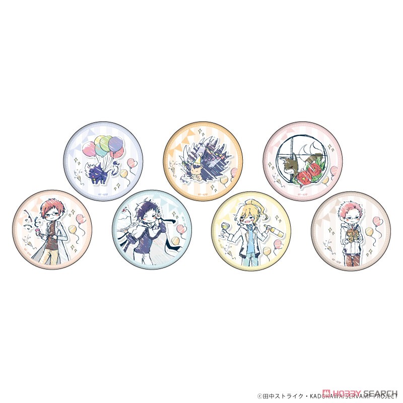 Can Badge [Servamp] 02 Celebration Vol.2 Ver. (Graff Art) (Set of 7) (Anime Toy) Item picture1