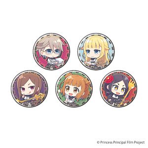 缶バッジ 「プリンセス・プリンシパル Crown Handler」 03 お茶会ver. (ミニキャラ) (5個セット) (キャラクターグッズ)