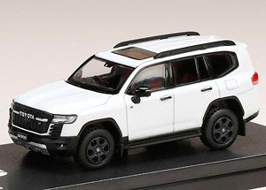 Toyota Land Cruiser (JA300W) GR Sport Precious White Pearl / Black+Dark Red Interior (Diecast Car)