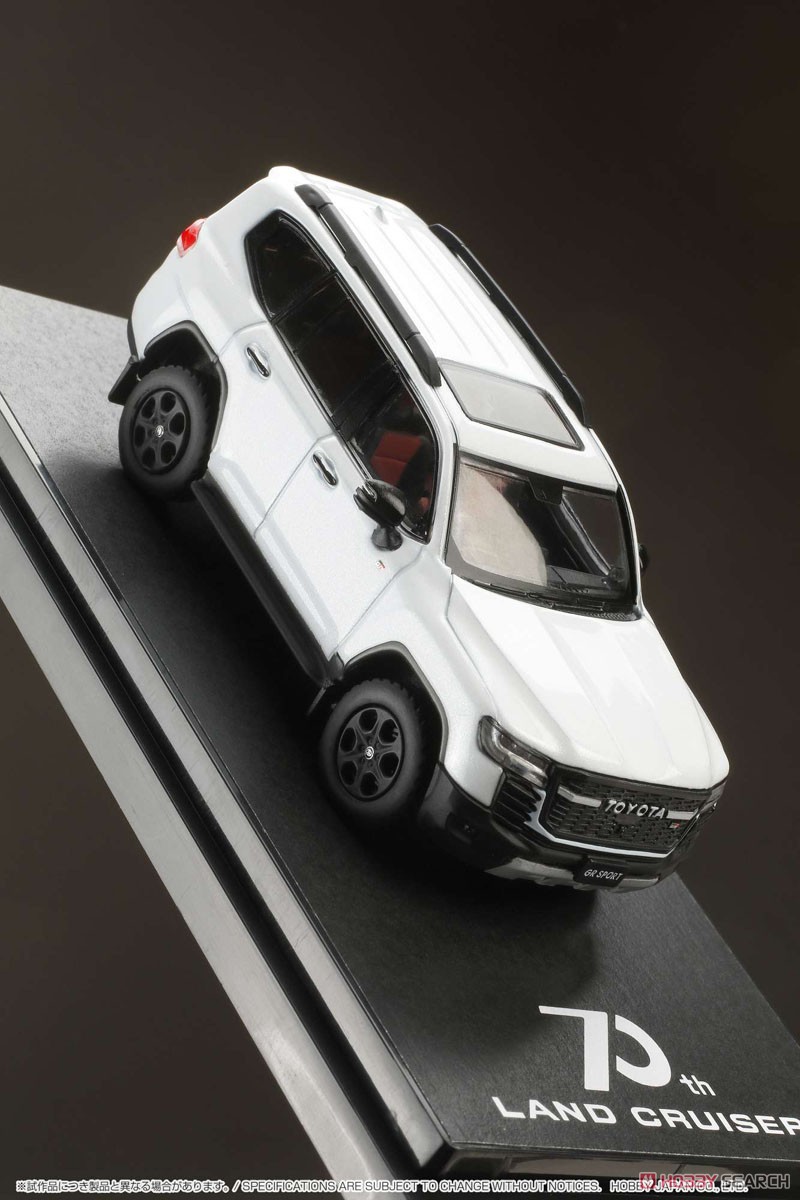 Toyota Land Cruiser (JA300W) GR Sport Precious White Pearl / Black+Dark Red Interior (Diecast Car) Item picture5