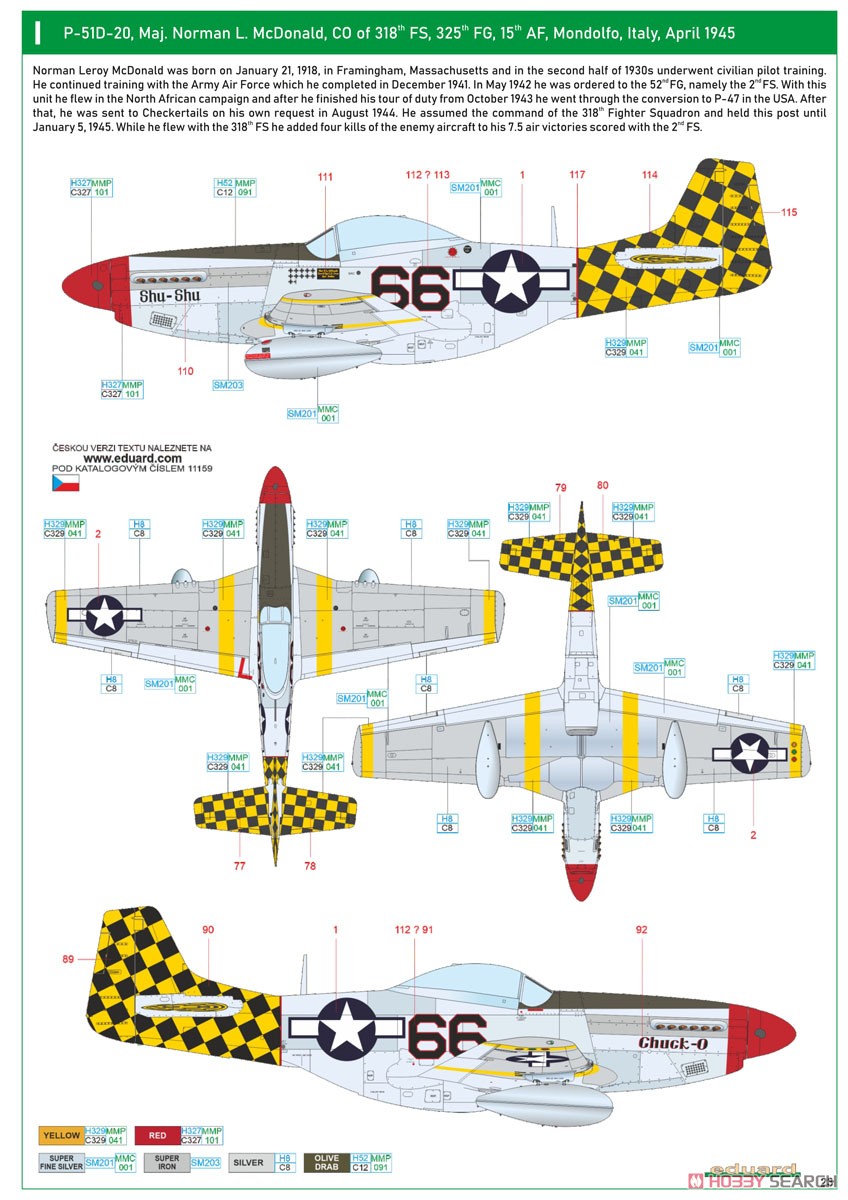 「レッドテールズ」 P-51D デュアルコンボ リミテッドエディション (プラモデル) 塗装10