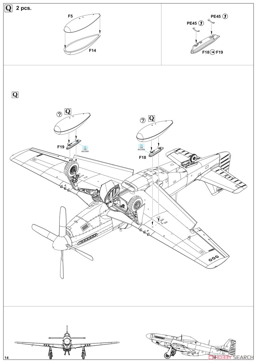 Red Tails & Co. P-51D Dual Combo Limited Edition (Plastic model) Assembly guide12