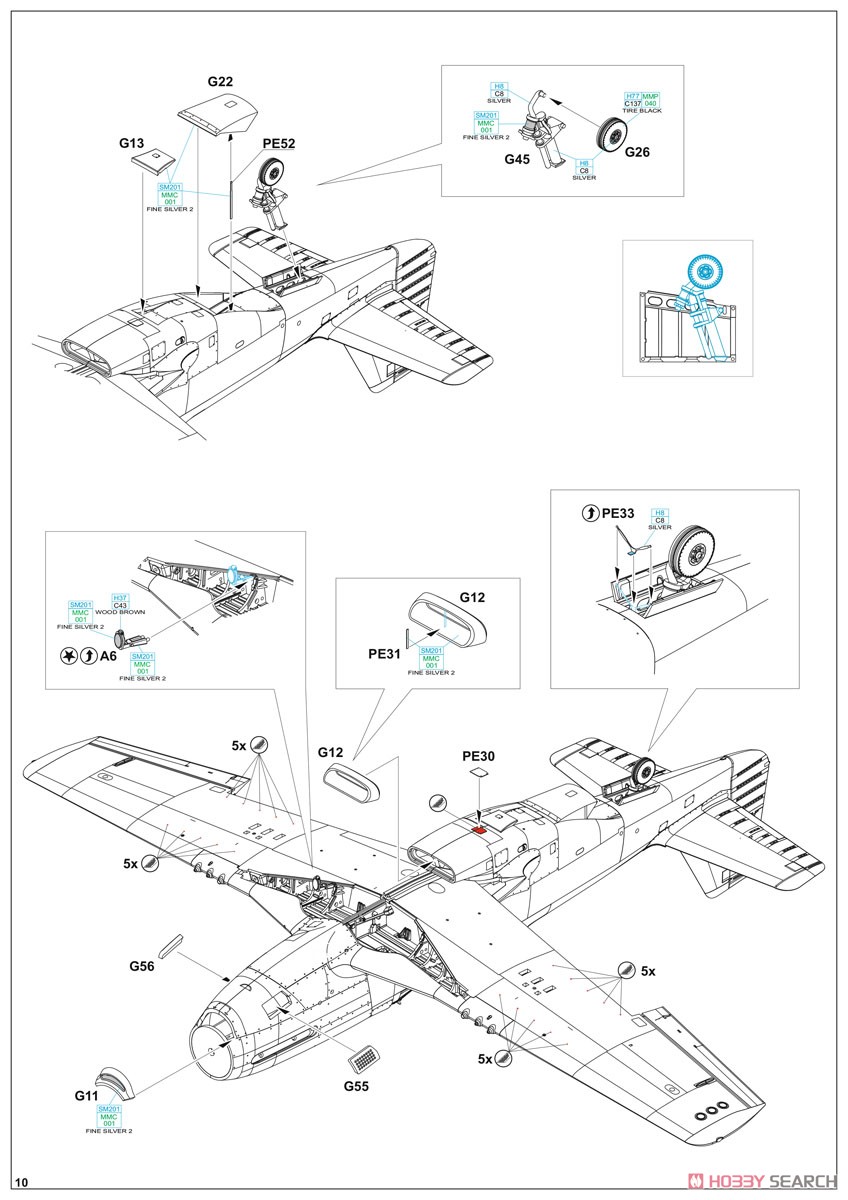 Red Tails & Co. P-51D Dual Combo Limited Edition (Plastic model) Assembly guide8