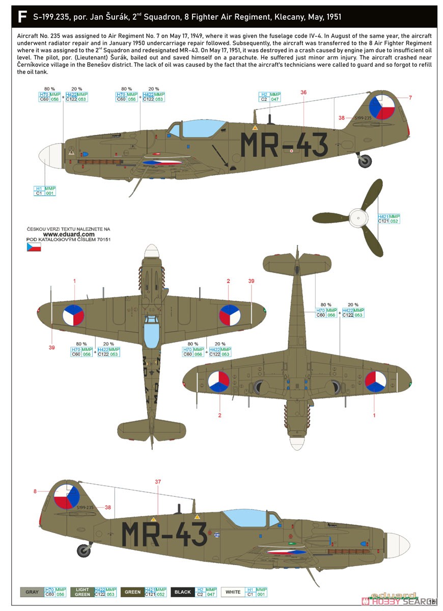 Avia S-199 Bubble Canopy ProfiPACK (Plastic model) Color6