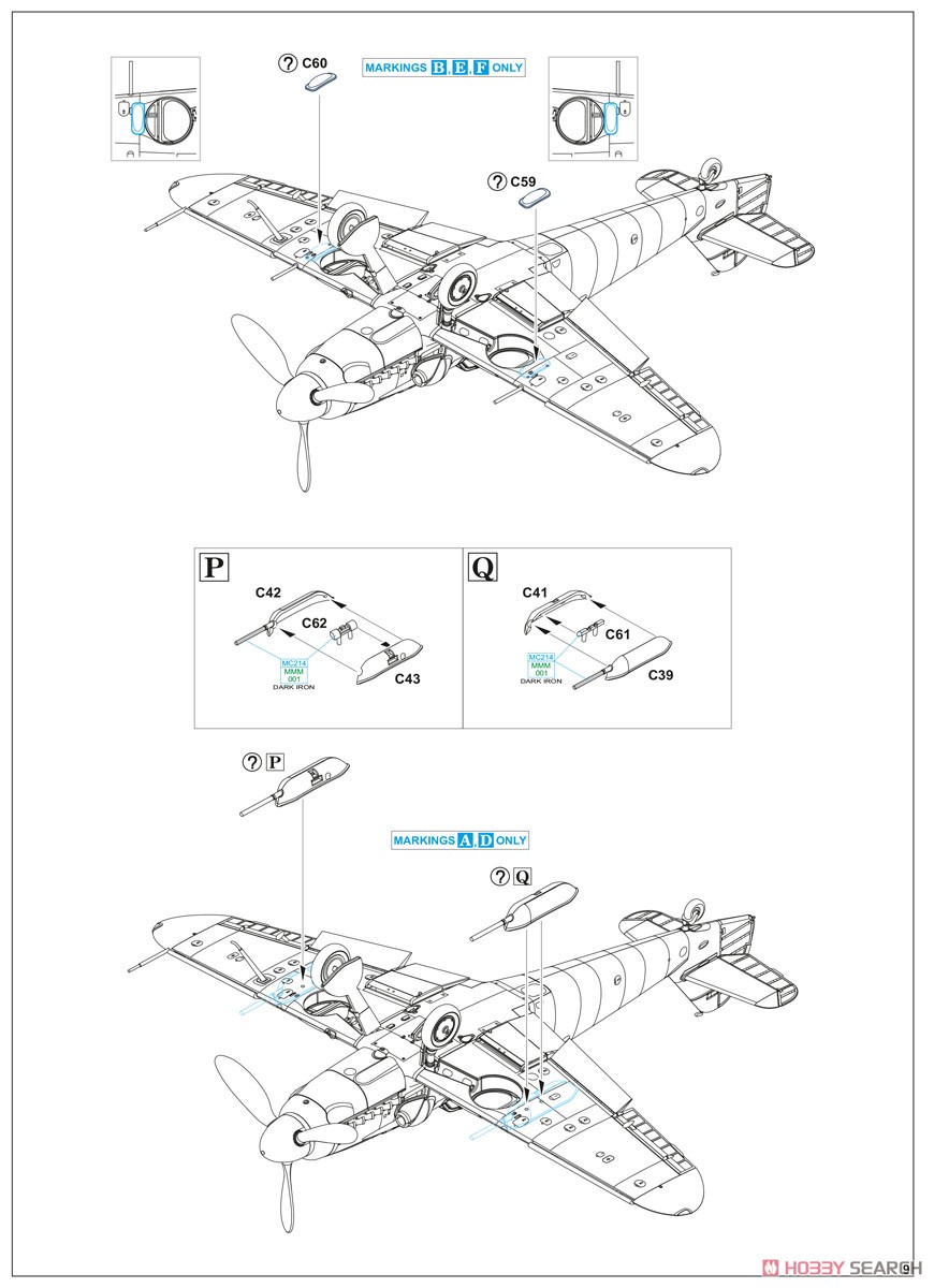 Avia S-199 Bubble Canopy ProfiPACK (Plastic model) Assembly guide8