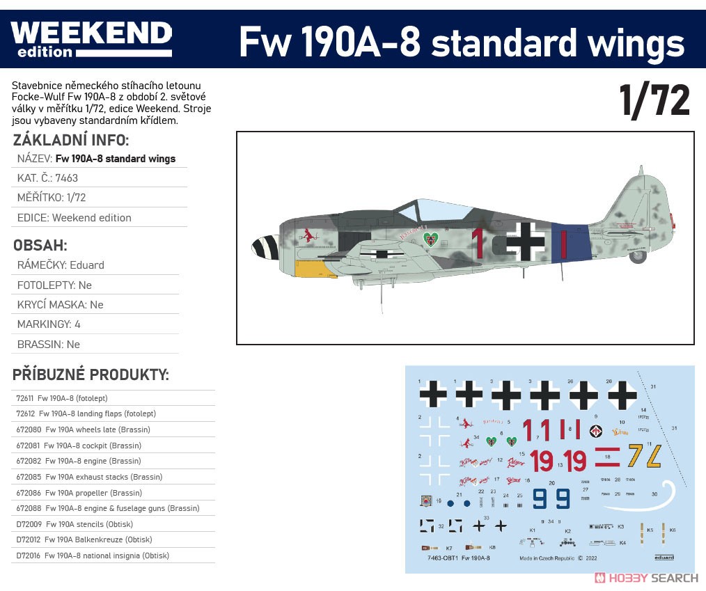 Fw190A-8 「スタンダードウィング」 ウィークエンドエディション (プラモデル) その他の画像1
