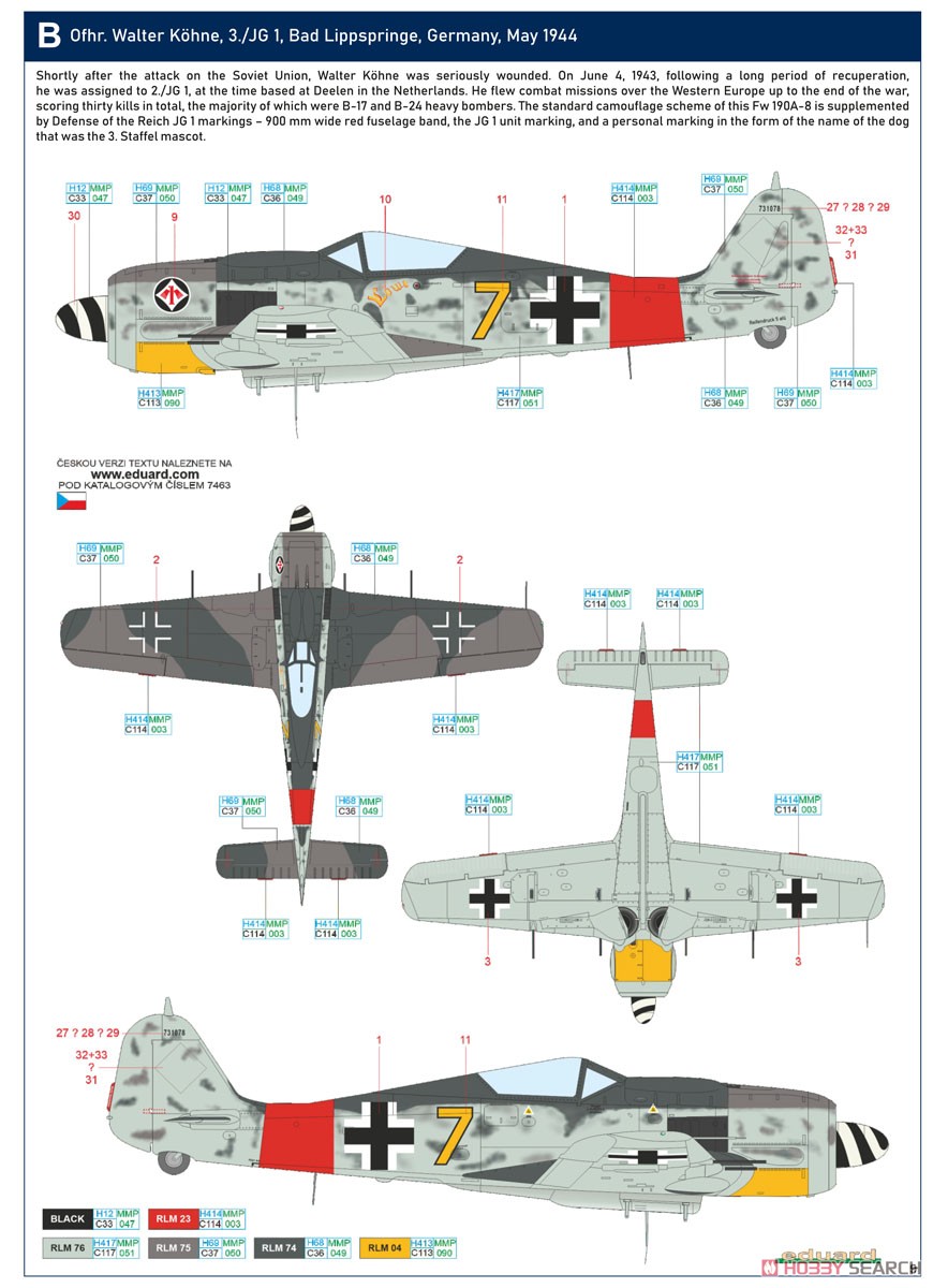 Fw190A-8 「スタンダードウィング」 ウィークエンドエディション (プラモデル) 塗装2