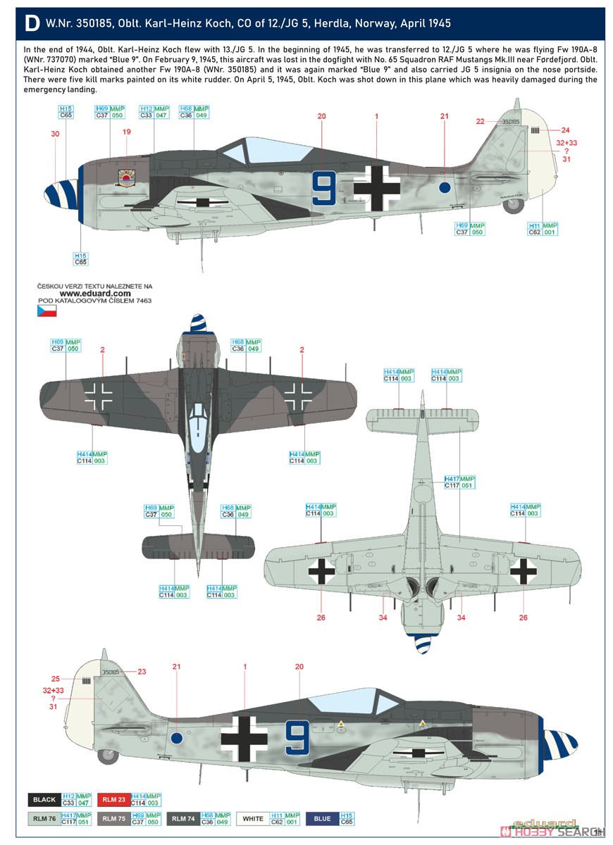 Fw190A-8 「スタンダードウィング」 ウィークエンドエディション (プラモデル) 塗装4