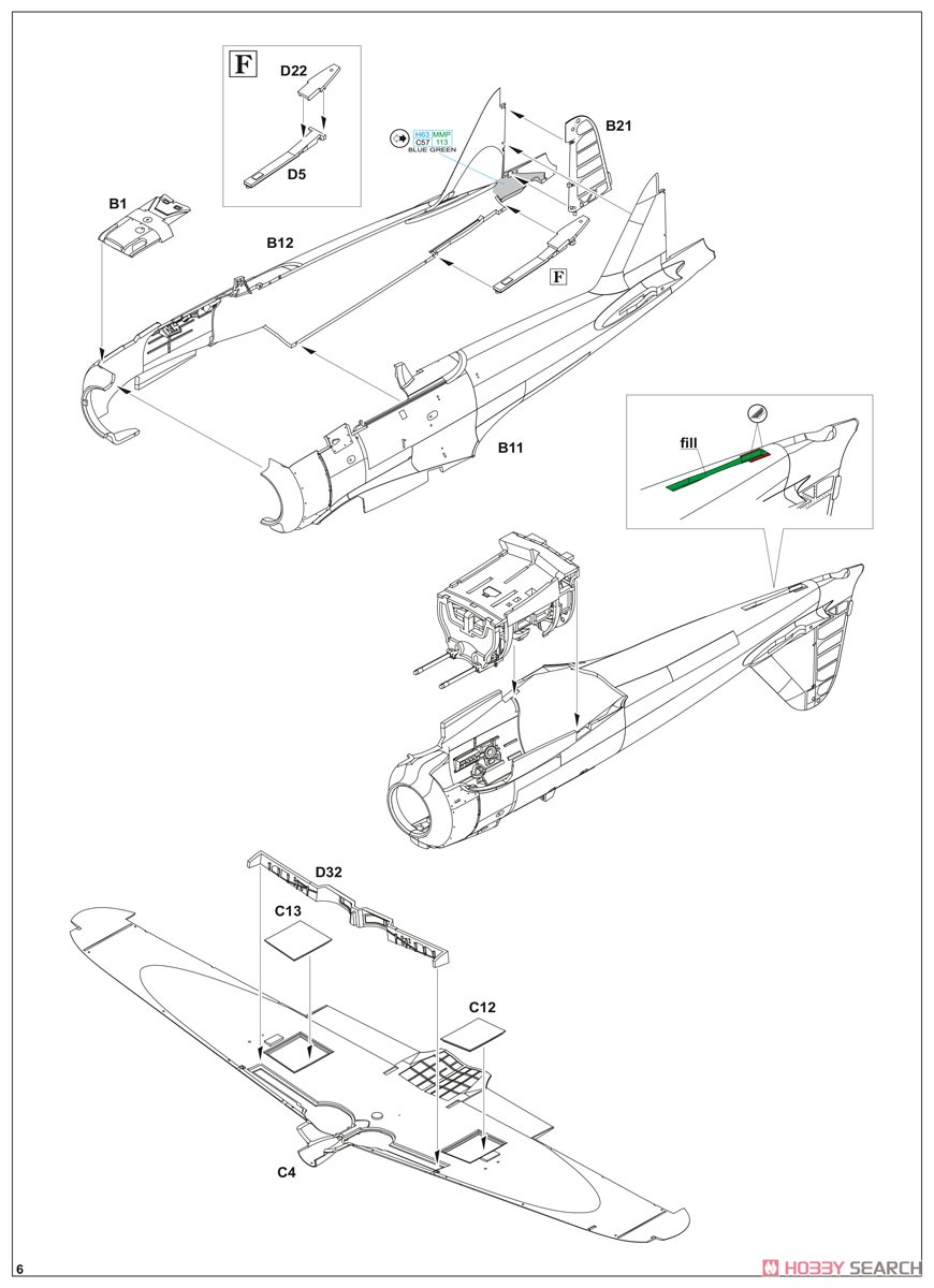 A6M2 Zero Type 11 ProfiPACK (Plastic model) Assembly guide5