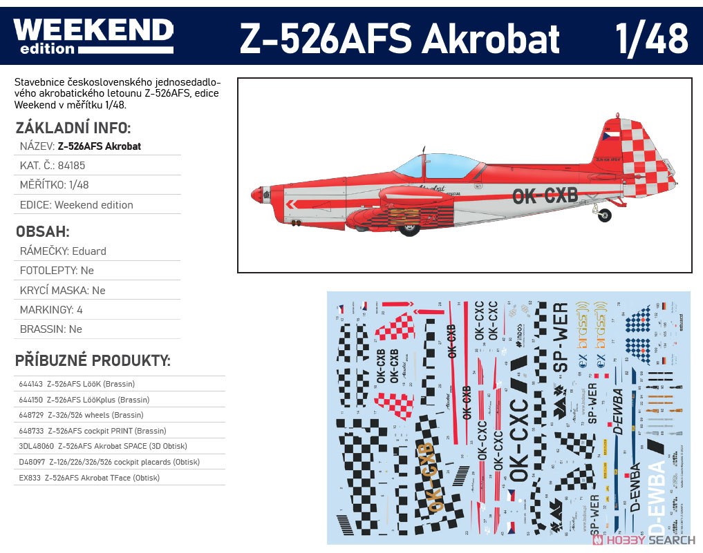 Z-526AFS `アクロバット` ウィークエンドエディション (プラモデル) その他の画像1