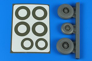 B-26K Invader Wheels & Paint Masks Late (for ICM) (Plastic model)