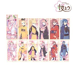 Sakura Miku [Especially Illustrated] Art by Kuro Trading Colored Paper w/Stand (Set of 12) (Anime Toy)