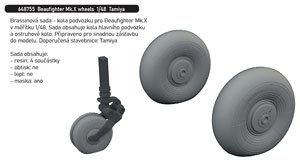 Beaufighter Mk.X Wheels (for Tamiya) (Plastic model)