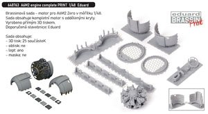 A6M2 零戦 エンジン コンプリートセット (エンジン + カウリング) (エデュアルド用) (プラモデル)