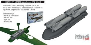 S-199 4xETC 50 Rack w/Bombs (for Eduard) (Plastic model)