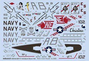 F-14A Desert Storm (for Tamiya) (Decal)