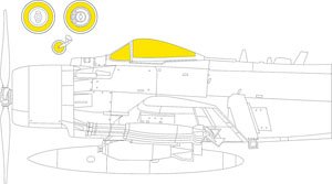 A-1H 「T-フェース」両面塗装マスクシール (タミヤ用) (プラモデル)
