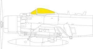 Masking Sheet for A-1J TFace (for Tamiya) (Plastic model)