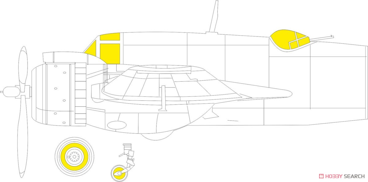 ボーファイター Mk.X 「T-フェース」両面塗装マスクシール (タミヤ用) (プラモデル) その他の画像1