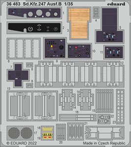 Photo-Etched Parts for Sd.Kfz.247 Ausf.B (for Revell/ICM) (Plastic model)