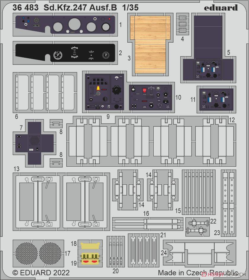 Photo-Etched Parts for Sd.Kfz.247 Ausf.B (for Revell/ICM) (Plastic model) Other picture1