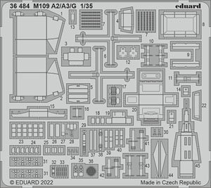Photo-Etched Parts for M109 A2/A3/G (for Italeri) (Plastic model)