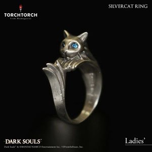 Dark Souls x Torch Torch/ Ring Collection : Silvercat Ring Ladies Model Ladies Size: 5 (Completed)
