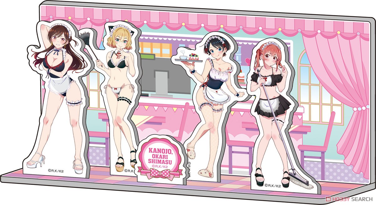 TV Animation [Rent-A-Girlfriend] [Especially Illustrated] Acrylic Diorama [Swimwear Maid Ver.] (Anime Toy) Item picture1