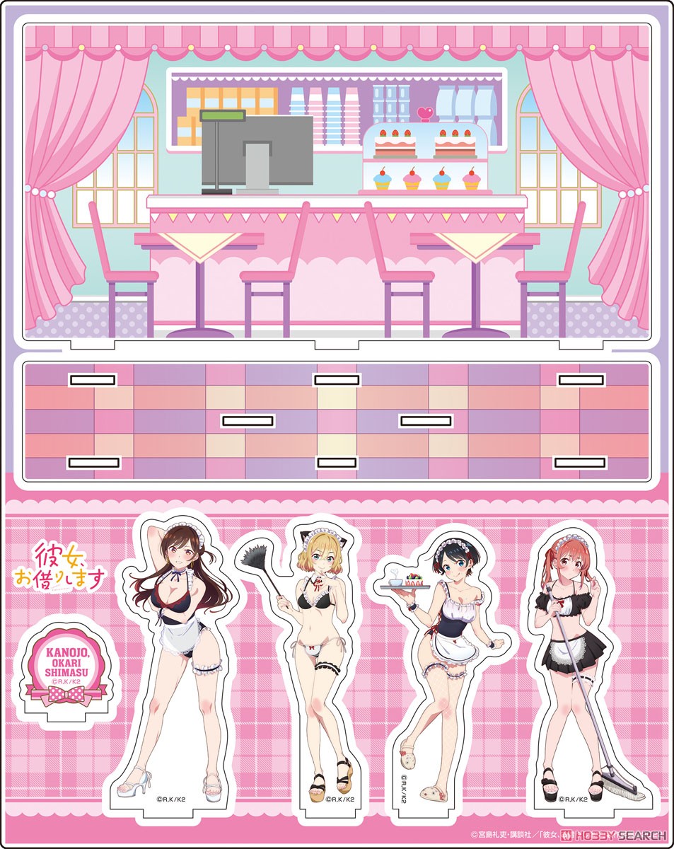 TV Animation [Rent-A-Girlfriend] [Especially Illustrated] Acrylic Diorama [Swimwear Maid Ver.] (Anime Toy) Item picture2