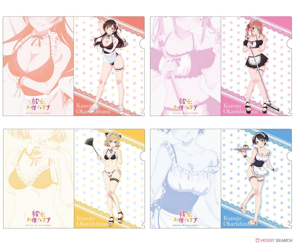 TV Animation [Rent-A-Girlfriend] [Especially Illustrated] Clear File Set [Swimwear Maid Ver.] A (Anime Toy) Other picture1