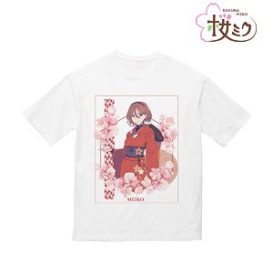 Sakura Miku [Especially Illustrated] MeikoArt by Kuro Big Silhouette T-Shirt Unisex L (Anime Toy)