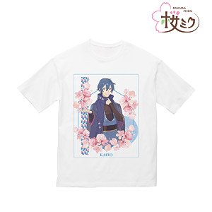 Sakura Miku [Especially Illustrated] Kaito Art by Kuro Big Silhouette T-Shirt Unisex S (Anime Toy)