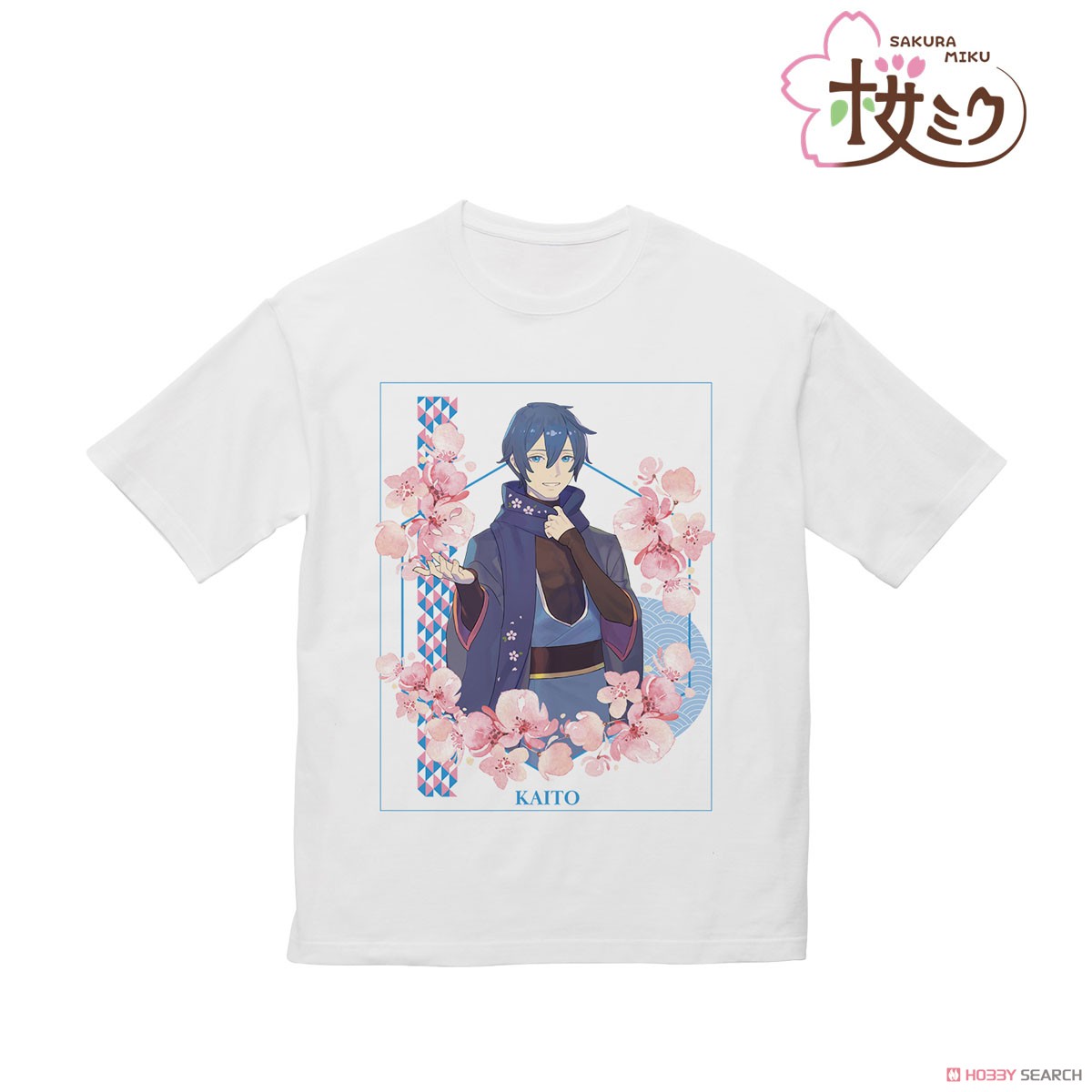 Sakura Miku [Especially Illustrated] Kaito Art by Kuro Big Silhouette T-Shirt Unisex S (Anime Toy) Item picture1
