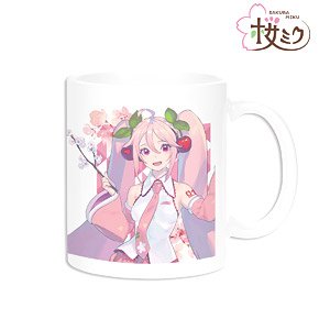 Sakura Miku [Especially Illustrated] Sakura Miku Art by Kuro Mug Cup (Anime Toy)