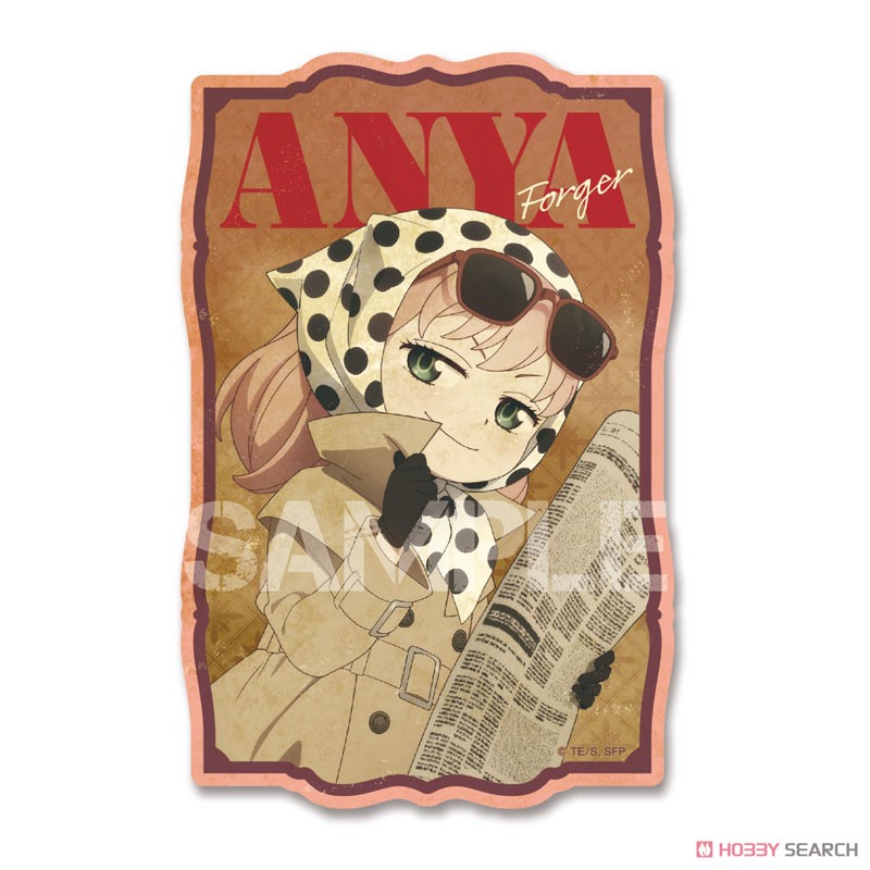 SPY×FAMILY トラベルステッカー 7. アーニャ・フォージャー(スパイごっこver.) (キャラクターグッズ) 商品画像1