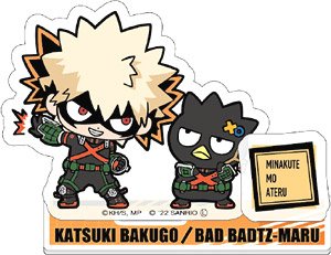 My Hero Academia x Sanrio Characters Acrylic Stand A Bakugo & Bad Badtz-Maru (Anime Toy)