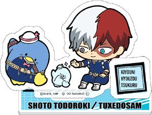 My Hero Academia x Sanrio Characters Acrylic Stand A Todoroki & Tuxedo Sam (Anime Toy)