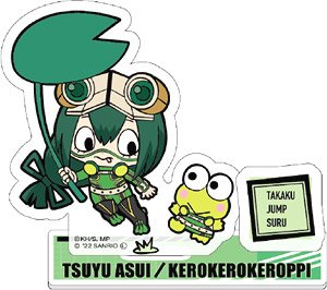My Hero Academia x Sanrio Characters Acrylic Stand A Tsuyu & Kero Kero Keroppi (Anime Toy)